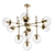 Golden Globe Chandelier 3D model small image 1