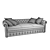 Luxurious Modern L-Shaped Sofa 3D model small image 3