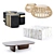 Elegance in Simplicity: Coffee Tables Set 3D model small image 1