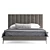 RH Italia Channel Bed: Sleek and Stylish 3D model small image 2