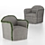 Elegant Ada Armchair by Paola Navone 3D model small image 4