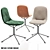 Sleek Beso 4 Leg Side Chair 3D model small image 1