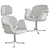 Elegant Tulip Midi Chair 3D model small image 2