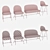 Elegant Novum Chair Series 3D model small image 2