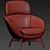 Elegant Minotti Russell Chair 3D model small image 4