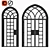 Elegant Arch Doors Set 3D model small image 1