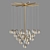 Elegant Katia Lucite Chandelier 3D model small image 2