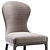 Elegant Flexform Chair: Roberto Lazzeroni Design 3D model small image 3