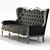 Elegant Classimo Sofa: 3D Model 3D model small image 2