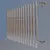 Chrome Radiator: Sleek Heating Solution 3D model small image 1