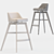 Contemporary Beech Barstool with Superior Comfort 3D model small image 4