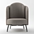 Elegant Lucia Armchair: Luxurious Comfort! 3D model small image 2