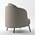 Elegant Lucia Armchair: Luxurious Comfort! 3D model small image 3