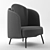 Elegant Lucia Armchair: Luxurious Comfort! 3D model small image 4