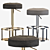 Modern Thibault Bar Stool 3D model small image 2