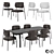 Modern Dining Table Set 001 3D model small image 4