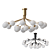 DANNA C18: Elegant Glass Ceiling Chandelier 3D model small image 1