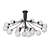 DANNA C18: Elegant Glass Ceiling Chandelier 3D model small image 3