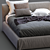 Elegant Meridiani Bed: LAW 3D model small image 4