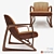 Sleek Lupita Lounge Chair: Superior Comfort & Style 3D model small image 2