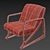 Sleek Lupita Lounge Chair: Superior Comfort & Style 3D model small image 3