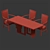 Modern Table & Chair Set 3D model small image 2