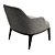 Elegant Poliform Jane Armchair 3D model small image 3