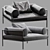 Agra Designer Armchair - Italian Elegance at Home 3D model small image 1