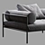 Agra Designer Armchair - Italian Elegance at Home 3D model small image 4