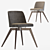 Marta Upholstered Dining Chair 3D model small image 1