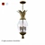 Bronze Patina Pendant Light: Stylish Lighting Solution 3D model small image 1