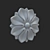 Elegant Carved Rosette Accent 3D model small image 2