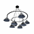 Modern Formula 4 Chandelier - MW-Light 696010808 3D model small image 2