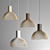 Sleek Birch Pendant Lamp 3D model small image 1