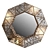 Vintage-Style Illuminated Octagonal Mirror 3D model small image 2