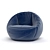 Cozy Comfort Bean Bag Sofa 3D model small image 1