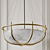 Parachute Glass Dome Chandelier 3D model small image 1