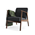 Cozy and Stylish IKEA EKENÄSET Armchair 3D model small image 3