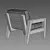 Elevate Your Space with BONAIRE Lounge Chair 3D model small image 3