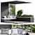 Black Outdoor Furniture Set for Rooftop Gardens & Balconies 3D model small image 1