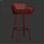 Modern Barstool Set Eamon 3D model small image 3