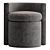 Arcadia Pouf Stool: Sleek and Stylish Seating 3D model small image 1