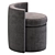 Arcadia Pouf Stool: Sleek and Stylish Seating 3D model small image 2