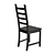 Kaustby Chair: Brown-Black, Stylish & Comfortable 3D model small image 4