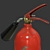 Sleek Fire Extinguisher - Low Poly Design 3D model small image 4