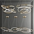 Trend Gold Ring Chandelier - Sleek and Stylish 3D model small image 5