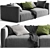 Stylish Poliform Shangai Sofa 3D model small image 1