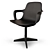 Ergonomic Odger Chair: Modern Anthracite Working Armchair 3D model small image 1