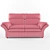 Oscar Wooden Frame Sofa 3D model small image 2