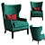 Elegant Furman Chair 3D model small image 1